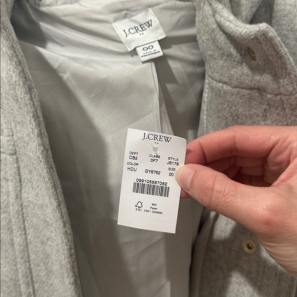 NWT J Crew Wool Blend Coat - Picture 3 of 7